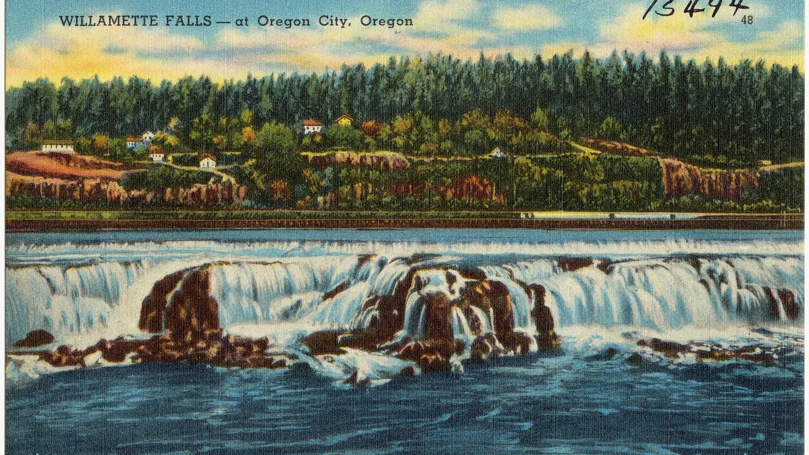 Willamette Falls overlook and Oregon City bluff streets