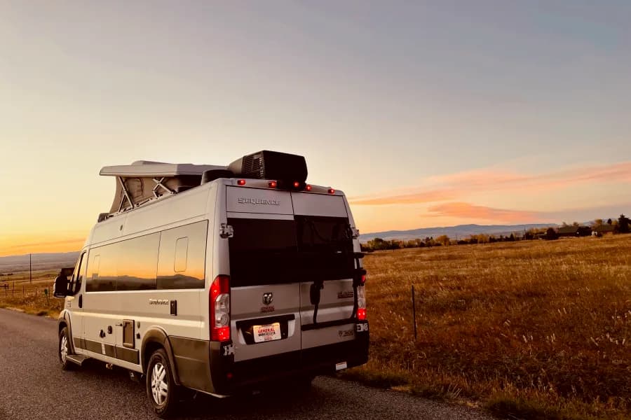 Odin's 2022 Thor Sequence 20A with Pop-Top Class B RV rental in Portland Oregon — exterior