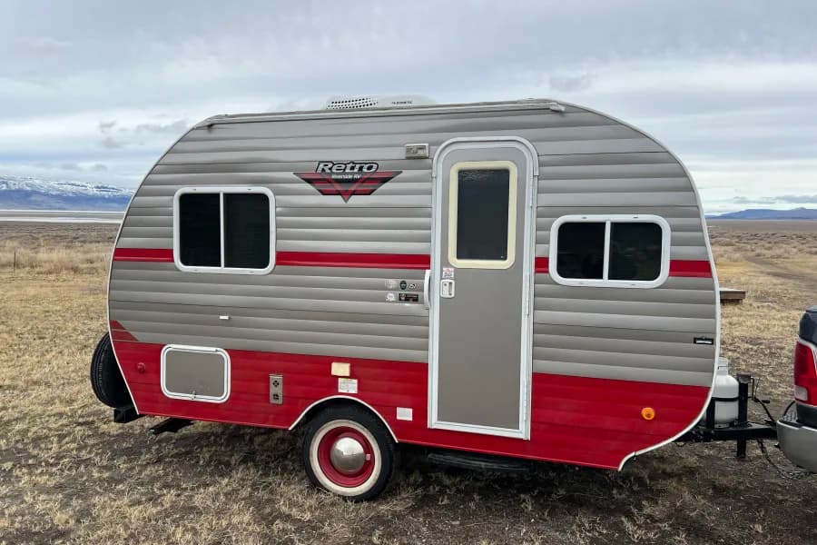 Little Red Travel Trailer RV rental in Portland Oregon — exterior
