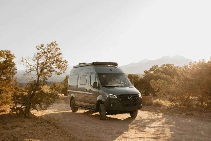 Warthog: 4x4 Winnebago Revel Class B RV rental in Portland Oregon — exterior