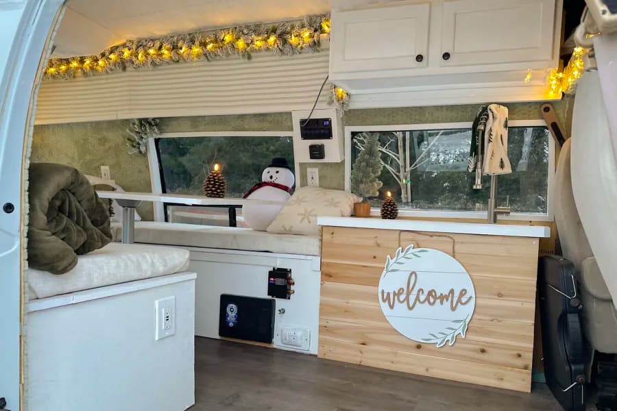 Winter Forest - Your Cozy Cabin On Wheels Class B RV rental in Portland Oregon — exterior