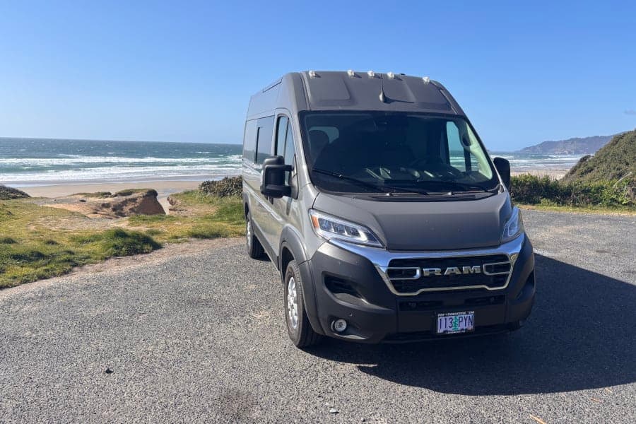 LIBRA VAN Class B RV rental in Portland Oregon — exterior